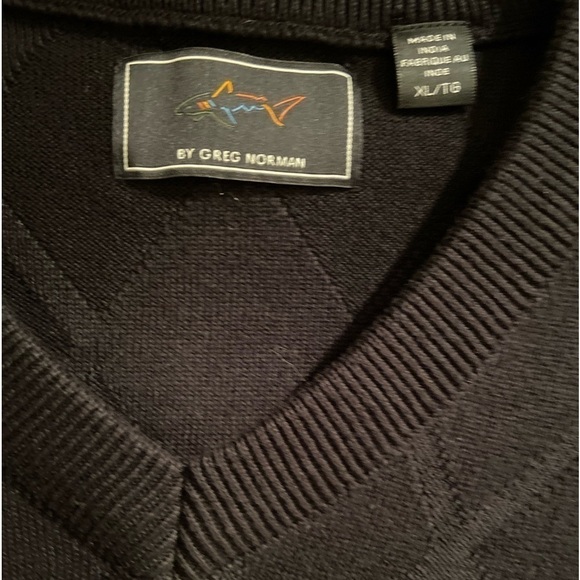 GREG Norman Black Sweater Mens - Picture 4 of 5
